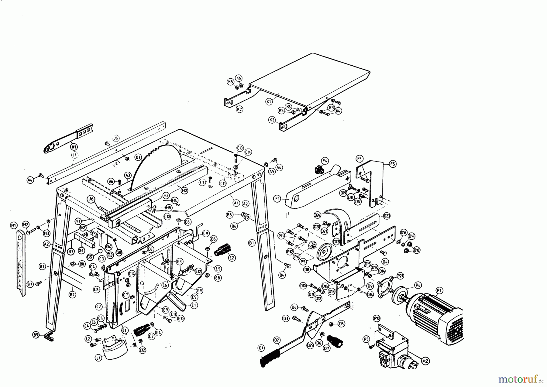 AL-KO Heimwerkertechnik Tischkreissägen NHS 4,5 / 380V 12/1994 Seite 1