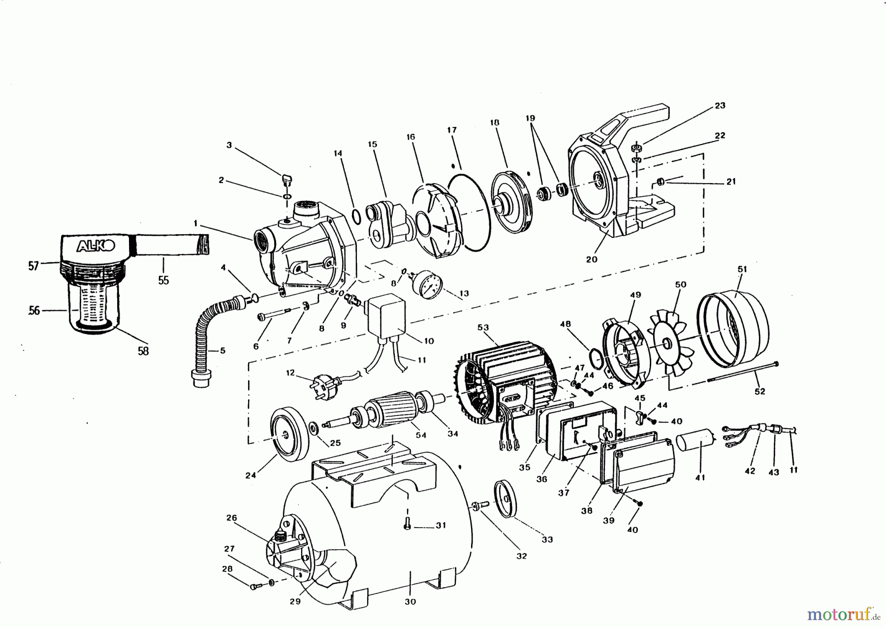 AL-KO Wassertechnik Hauswasserwerke HW1000 Seite 1