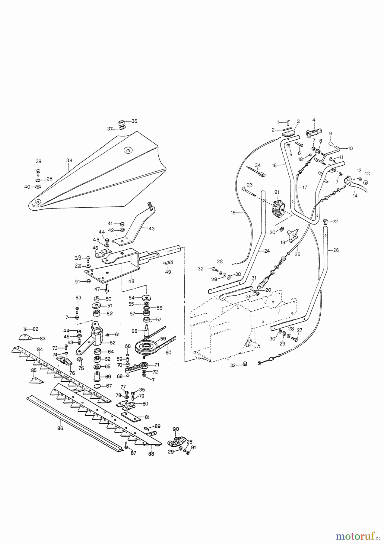 AL-KO Gartentechnik Balkenmäher BM 870 09/1995 - 10/1995 Seite 1