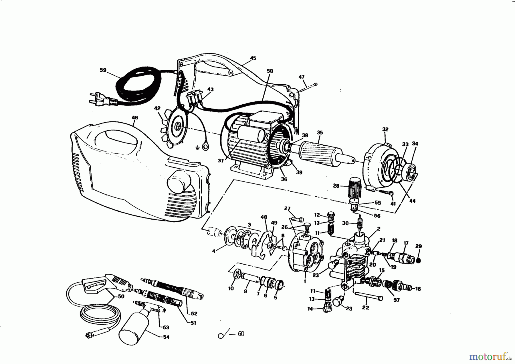 AL-KO Wassertechnik Hochdruckreiniger HD 100 ab 01/1996 Seite 1