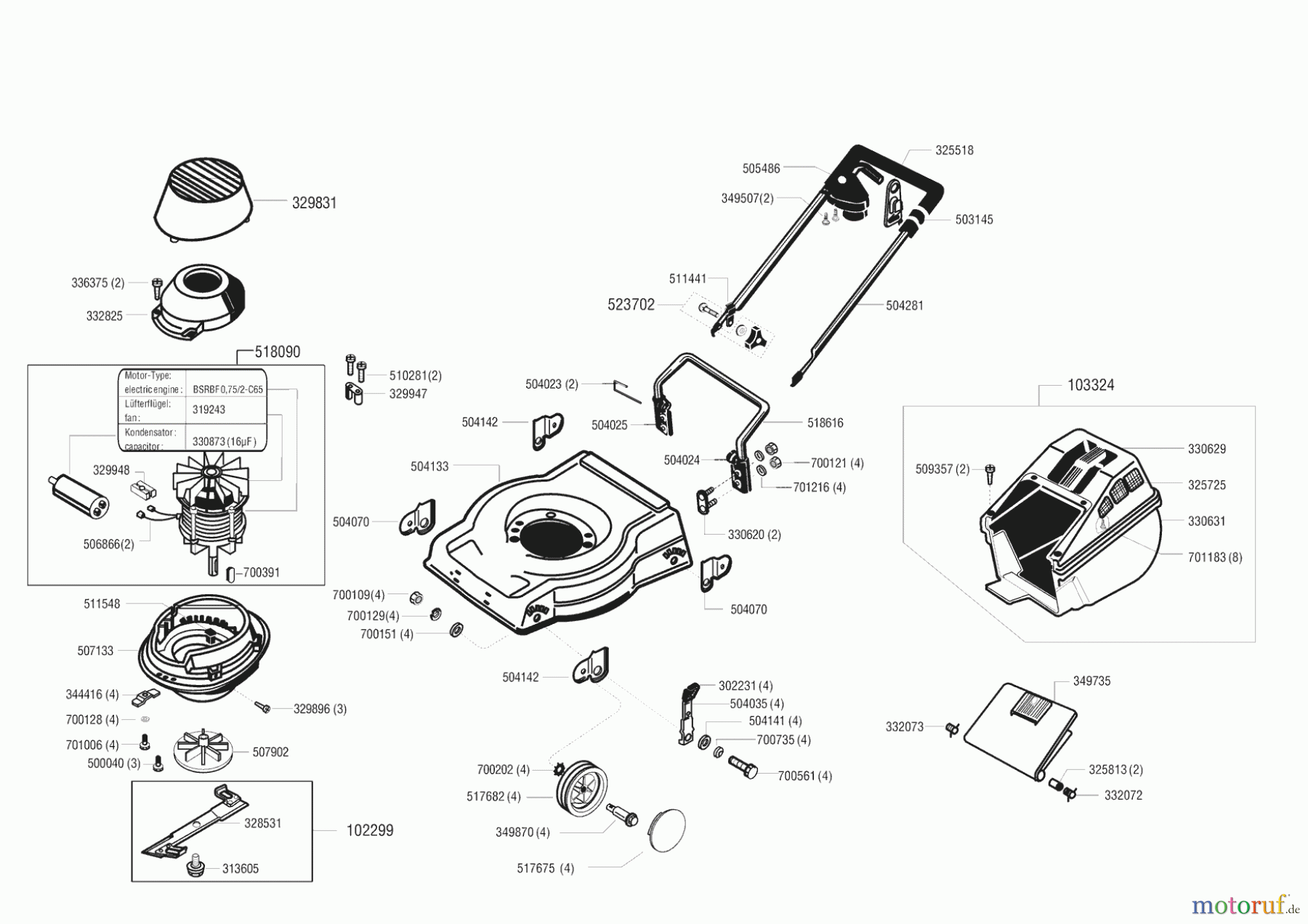 AL-KO Gartentechnik Elektrorasenmäher 48 EH Seite 1
