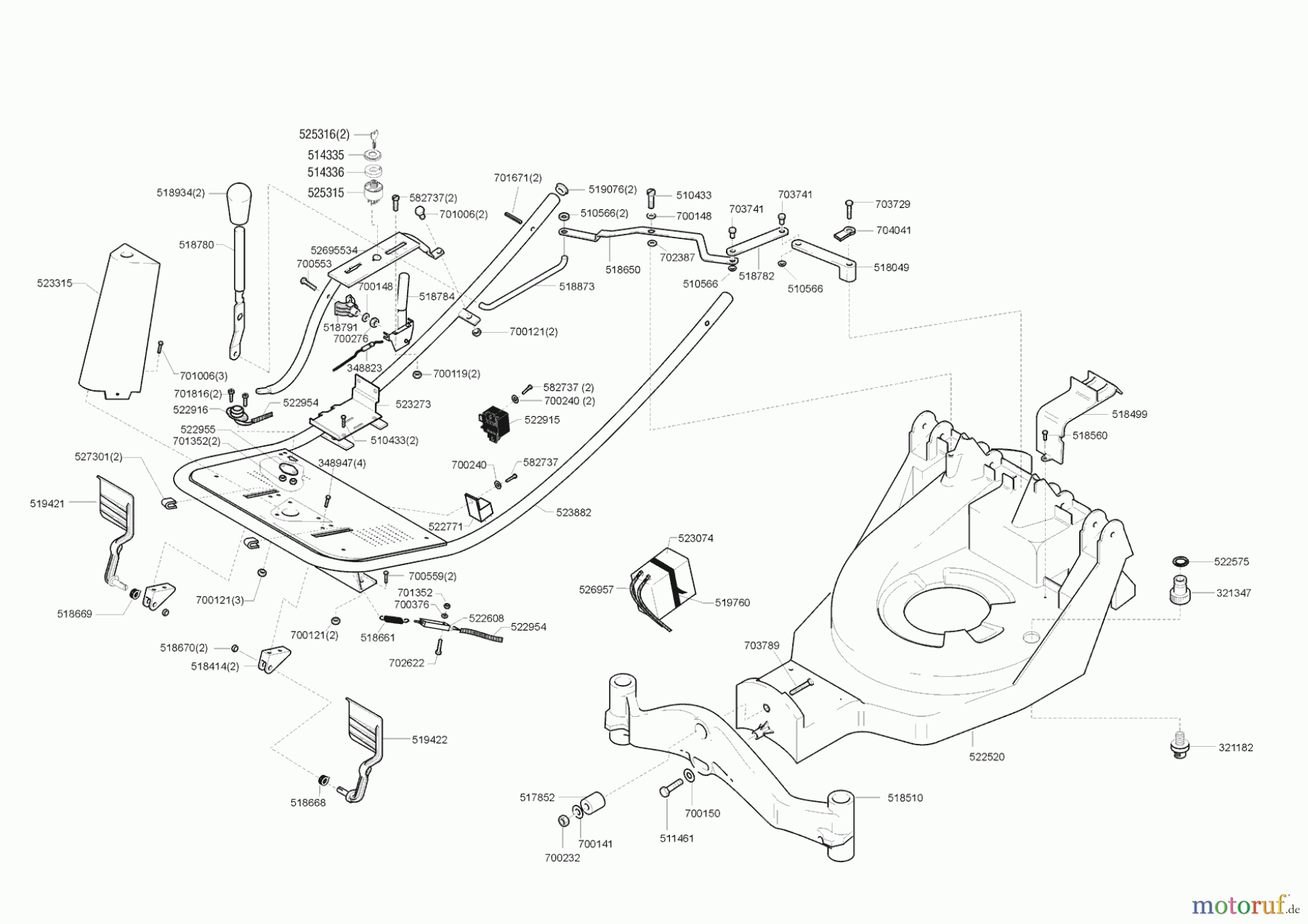 AL-KO Gartentechnik Aufsitzmäher 855 ES 02/1996 - 06/1996 Seite 1
