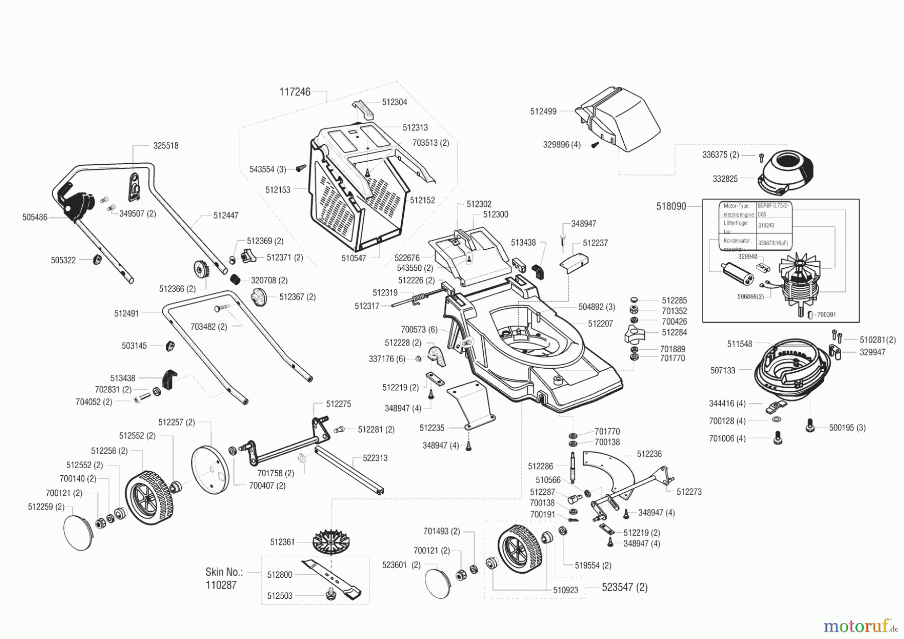AL-KO Gartentechnik Elektrorasenmäher Sunline 480 E ab 03/1996 Seite 1