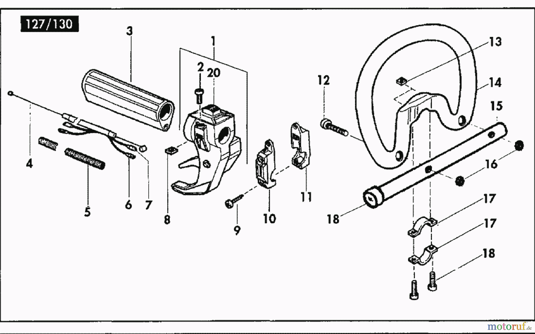  Solo by AL-KO Gartentechnik Motorsensen 127 ET 071996 Druck 9 127 700 07/1996 [SN: ET 071996 Druck 9 127 700] - 02/1998 [SN: ET 021998 Druck 9 127 701] Seite 2