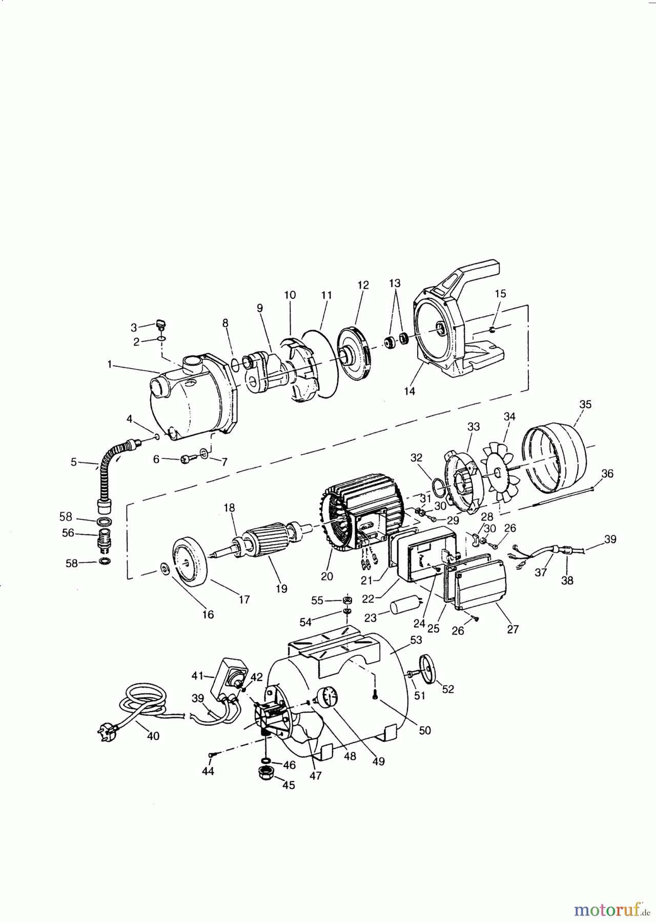 AL-KO Wassertechnik Hauswasserwerke HW 800 Inox ab 01/1997 Seite 1