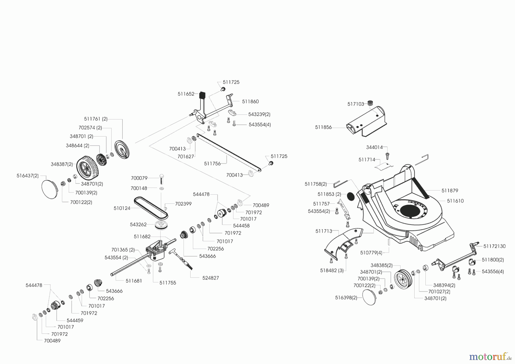  Concord Gartentechnik Benzinrasenmäher 4800 BRE Seite 1