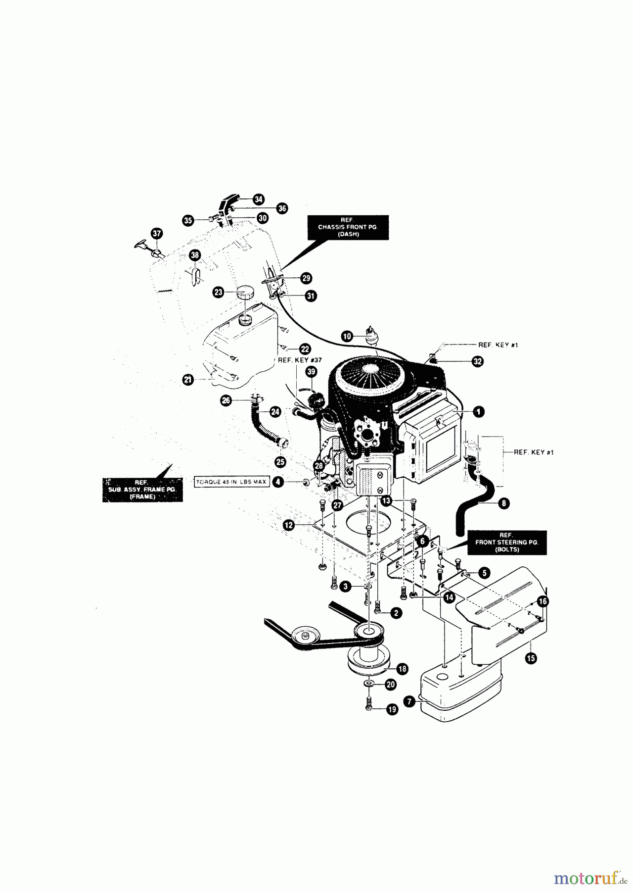 Concord Gartentechnik Rasentraktor T16/102 RD Hydro Seite 7