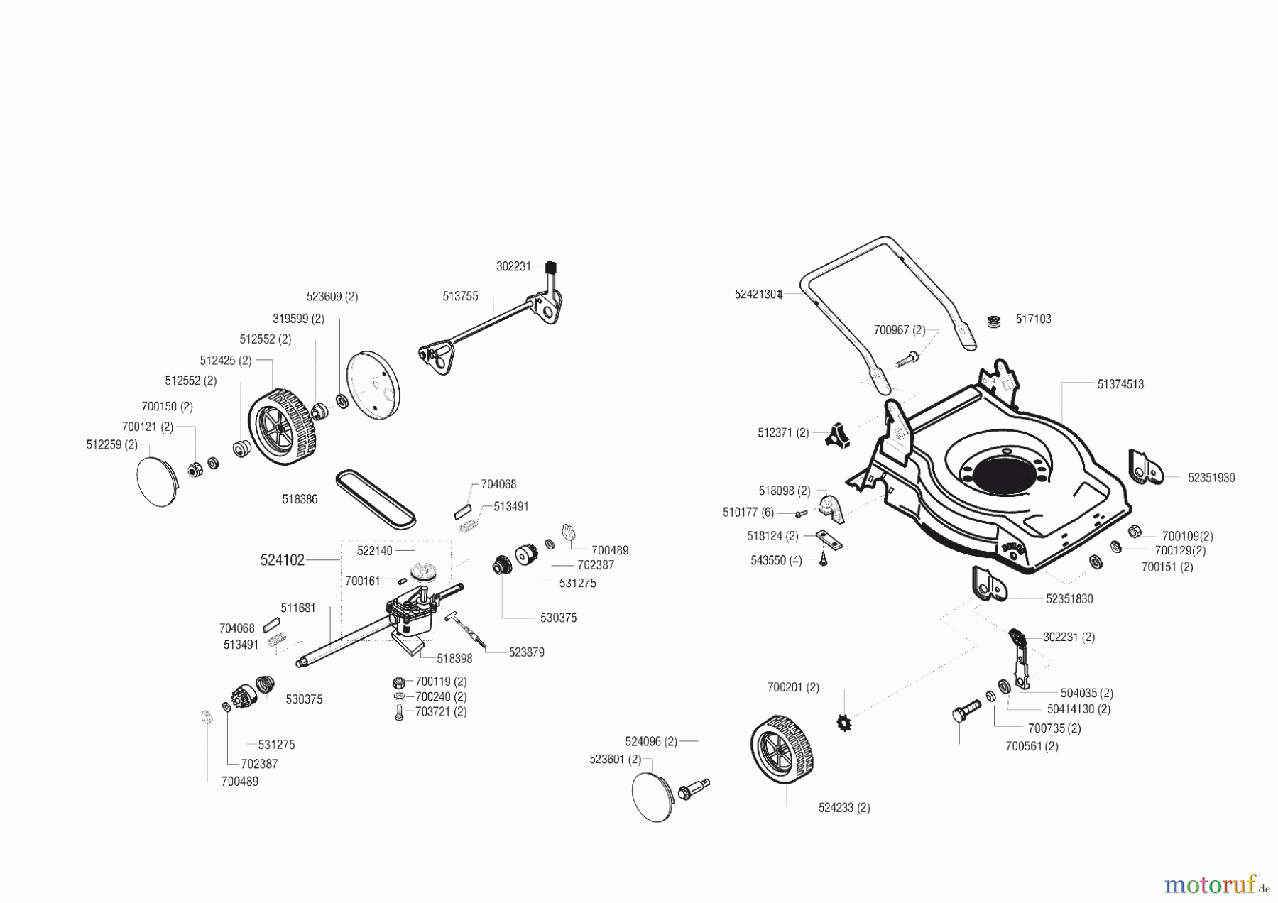 Gardol Gartentechnik Benzinrasenmäher 480 BR Seite 2