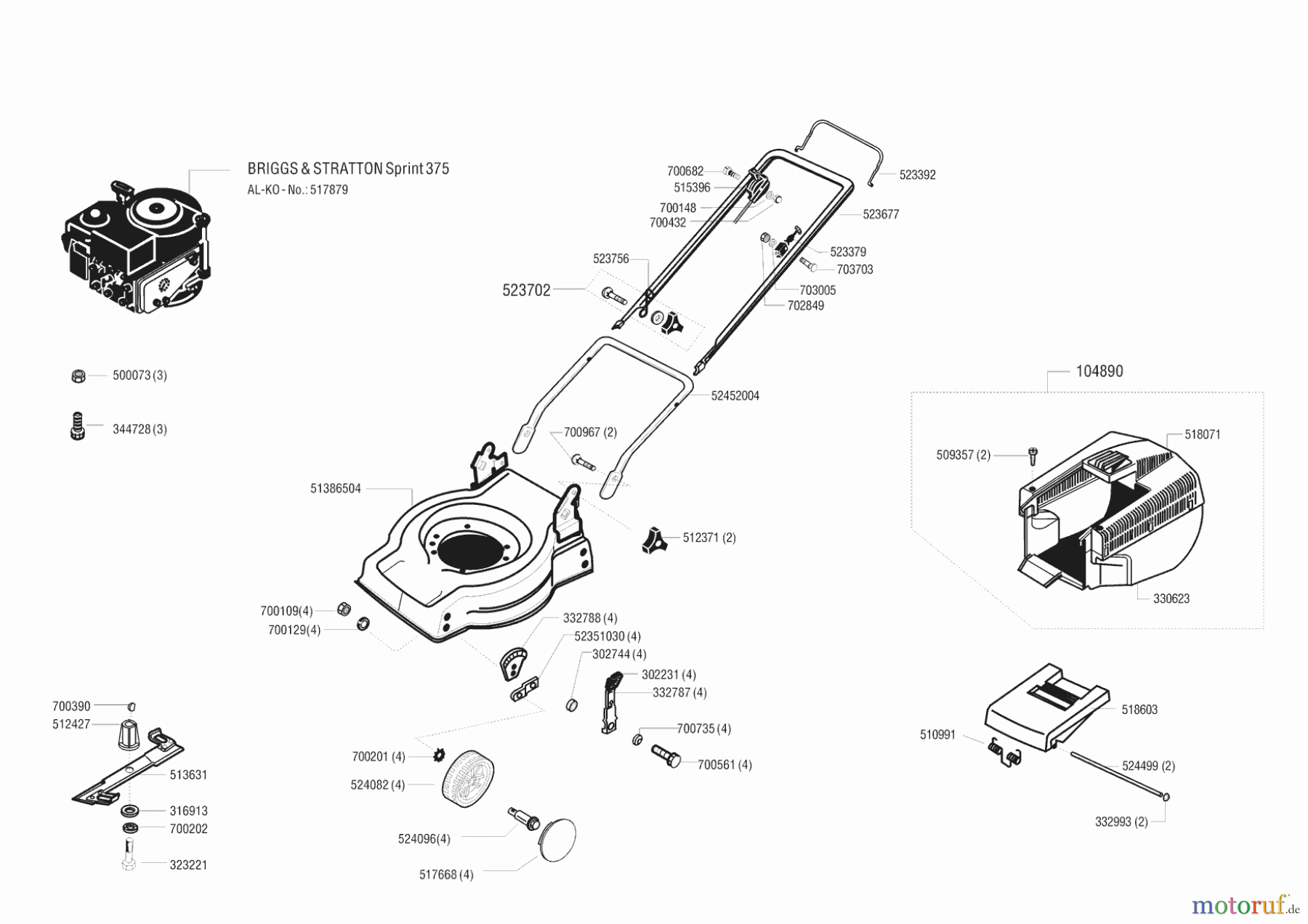 AL-KO Gartentechnik Benzinrasenmäher H-35 X Seite 1