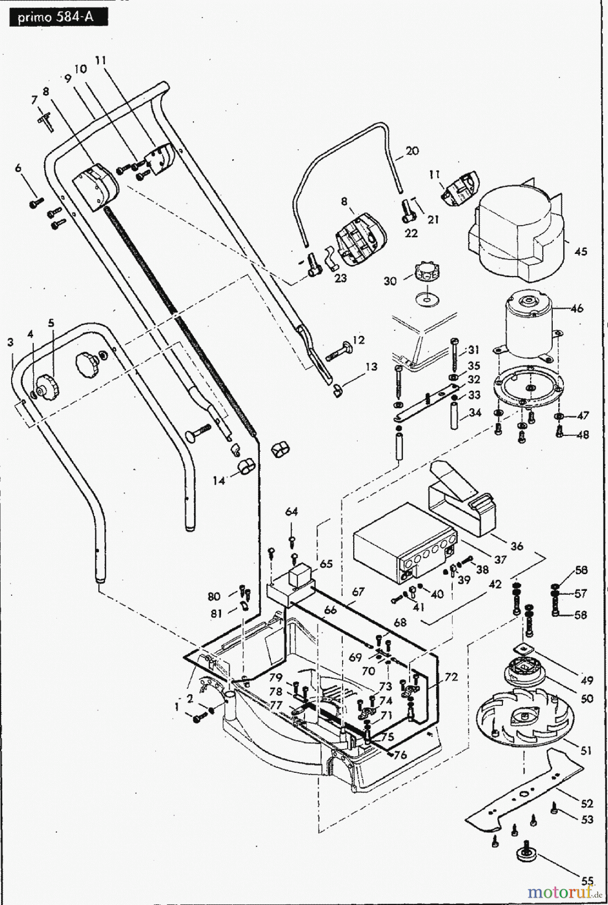  Solo by AL-KO Gartentechnik Elektrorasenmäher Primo 584 ET 051997  Druck 9 584 708 05/1997 [SN: ET 051997  Druck 9 584 708] - 02/1998 [SN: ET 021998  Druck 9 584 709] Seite 3