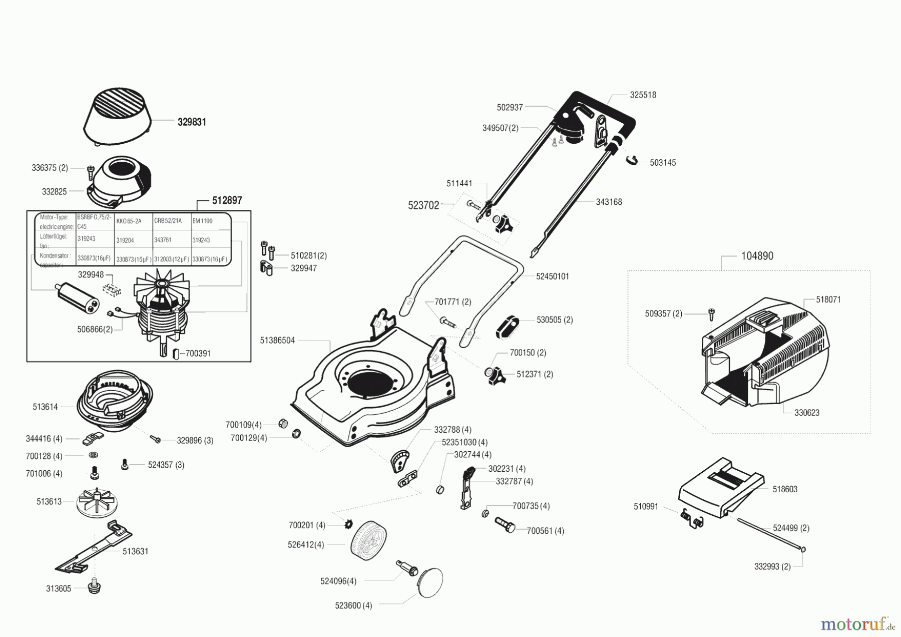 AL-KO Gartentechnik Elektrorasenmäher 38 EH 08/1997 Seite 1