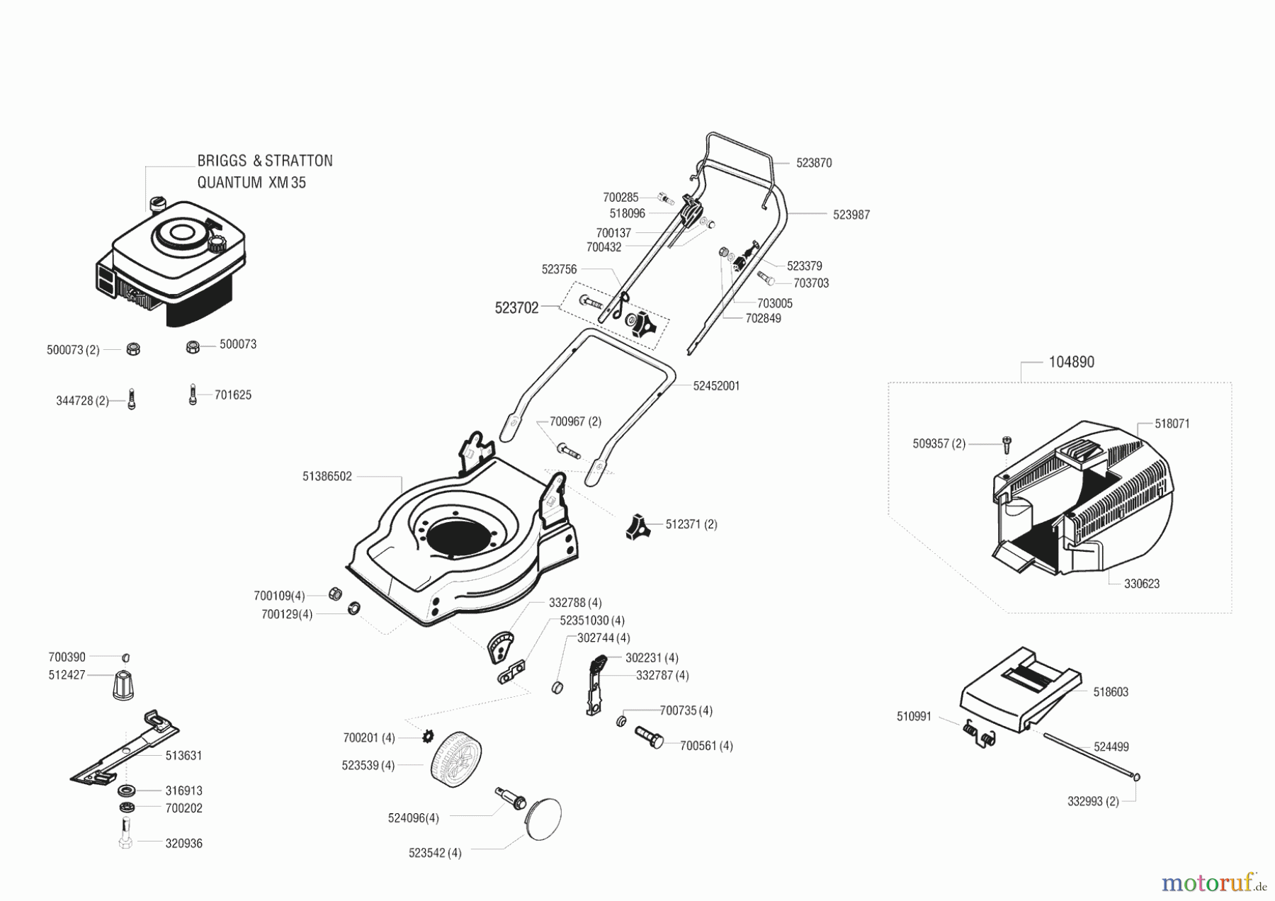 Concord Gartentechnik Benzinrasenmäher 40 B ab 09/1997 Seite 1