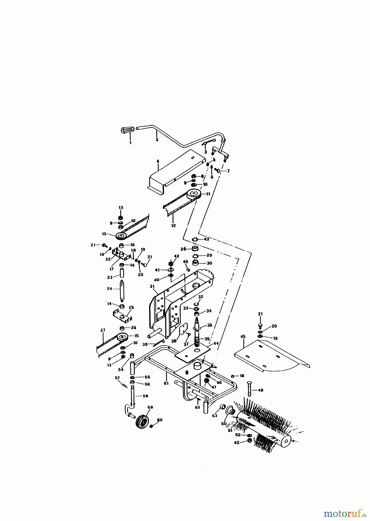 Concord Gartentechnik Zubehör Gartentechnik Kehrwalze KW 1050 Seite 1