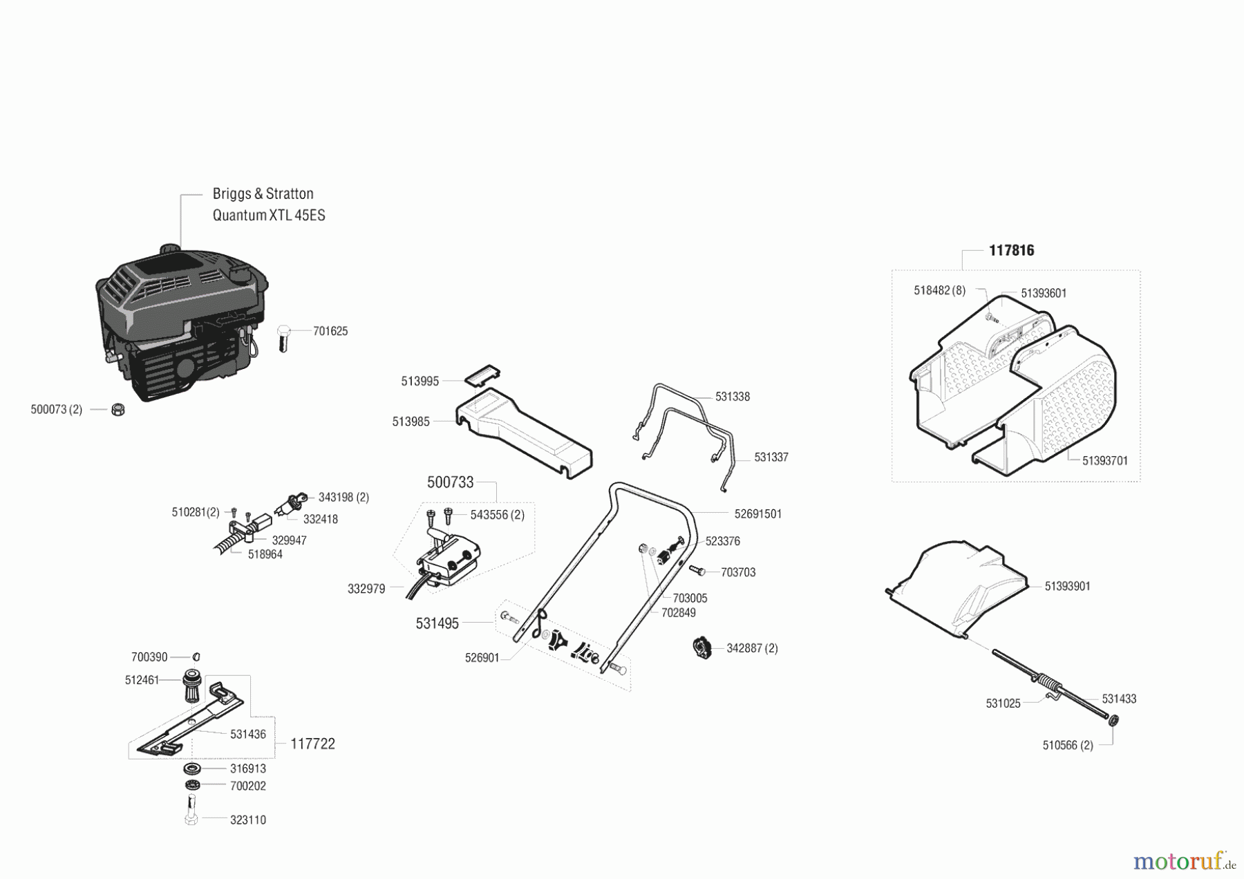 AL-KO Gartentechnik Benzinrasenmäher Comfort Plus 4700 BRE Seite 1