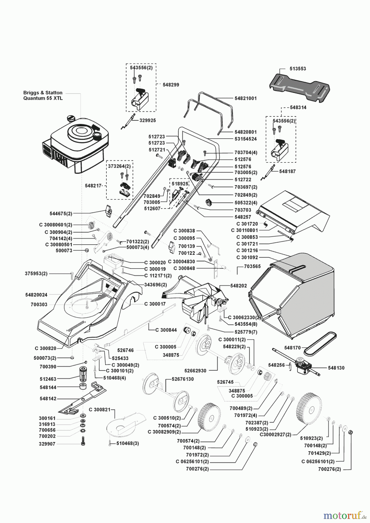 AL-KO Gartentechnik Benzinrasenmäher Leader 53 BR 3 Seite 1