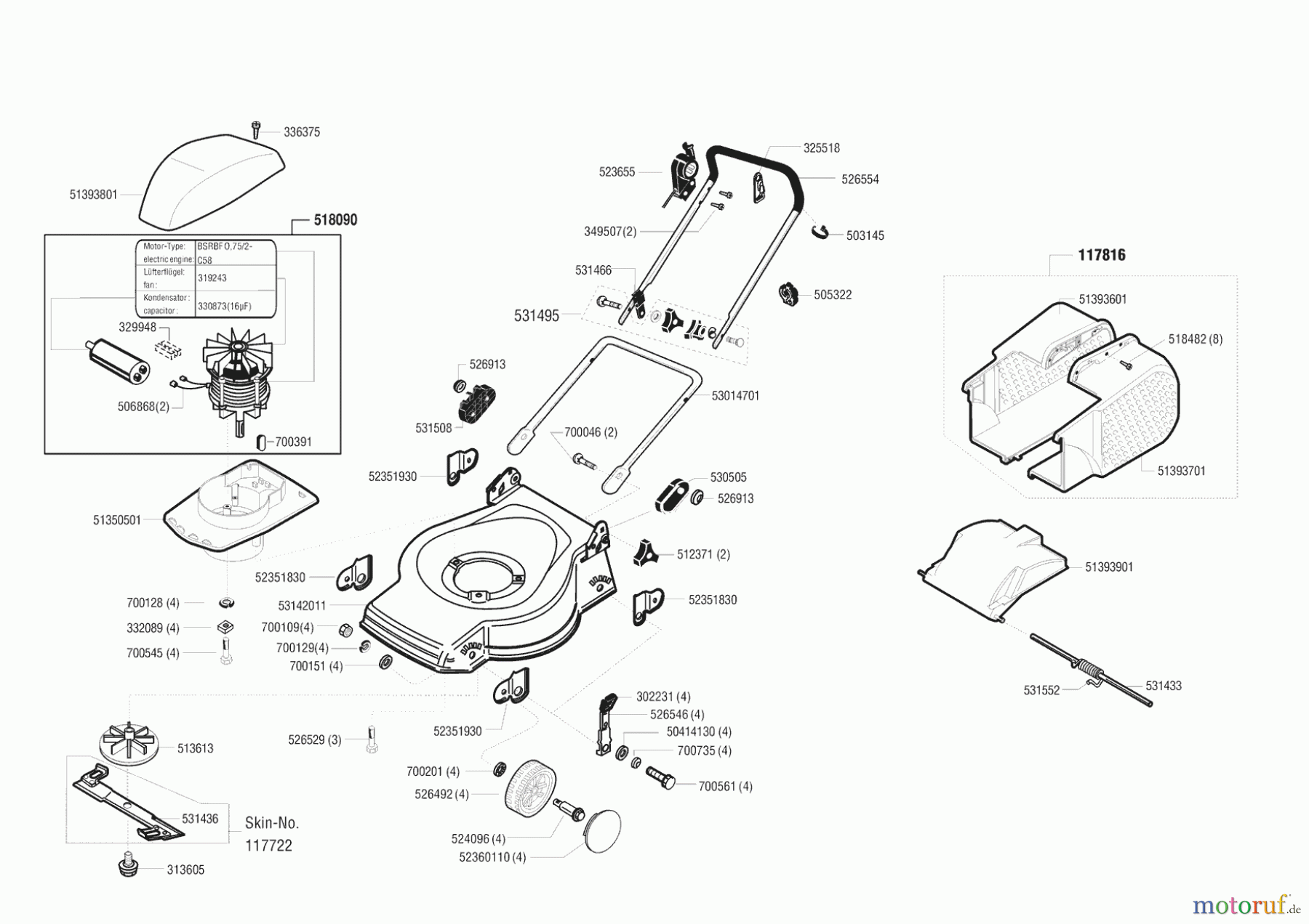 Garden Trend Gartentechnik Elektrorasenmäher MD 47 E Seite 1