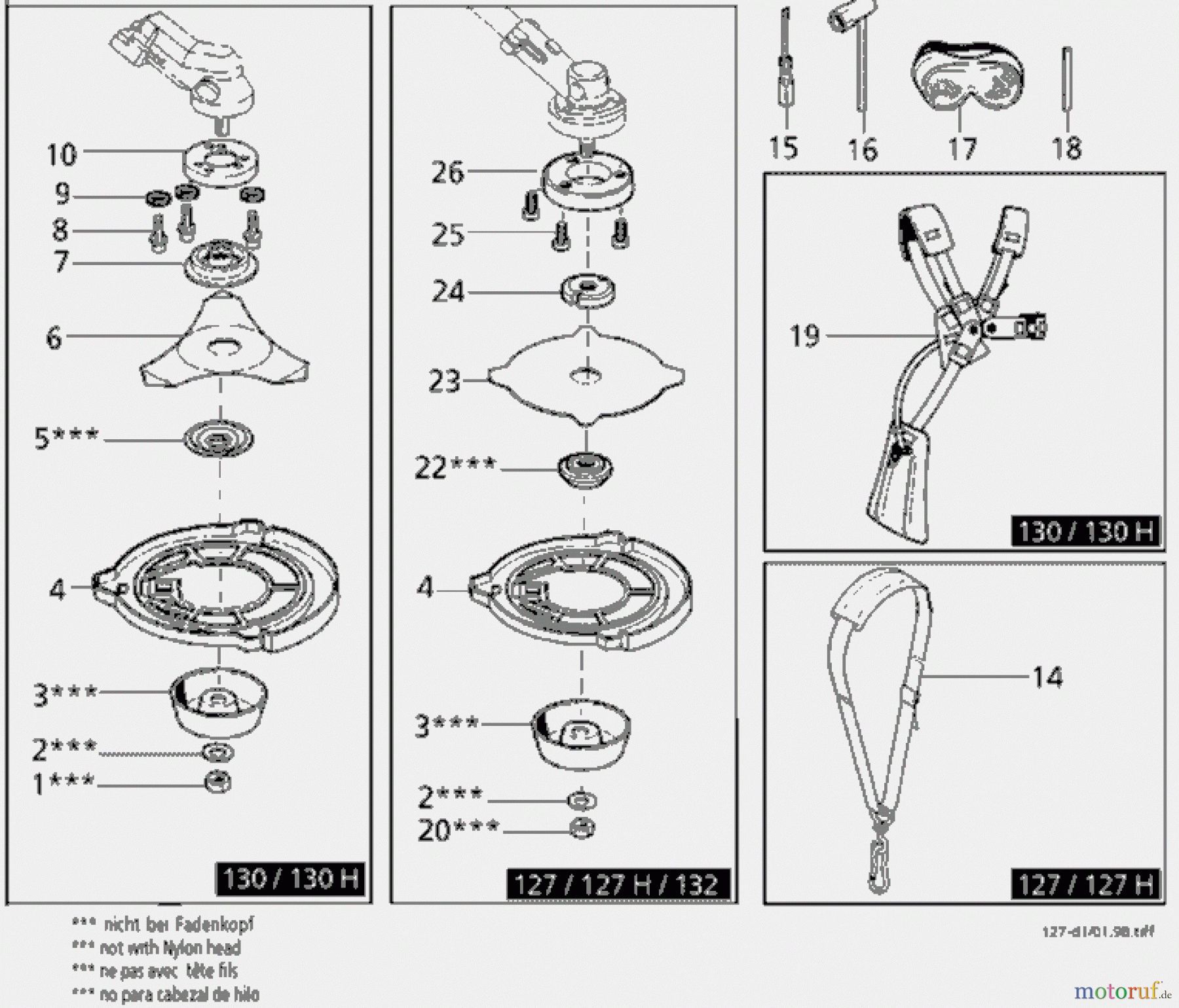  Solo by AL-KO Gartentechnik Motorsensen 127 H ET 021998 Druck 9 127 701 02/1998 [SN: ET 021998 Druck 9 127 701] Seite 8