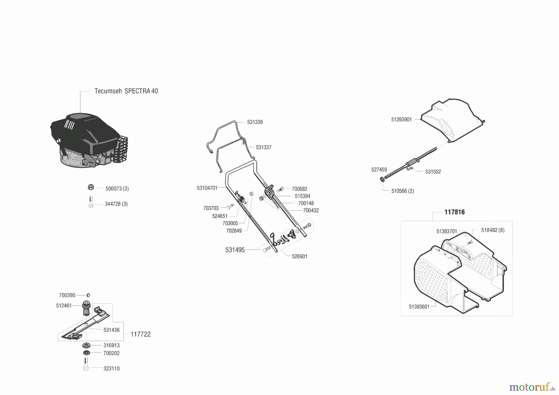 AL-KO Gartentechnik Benzinrasenmäher 47 BR Seite 1