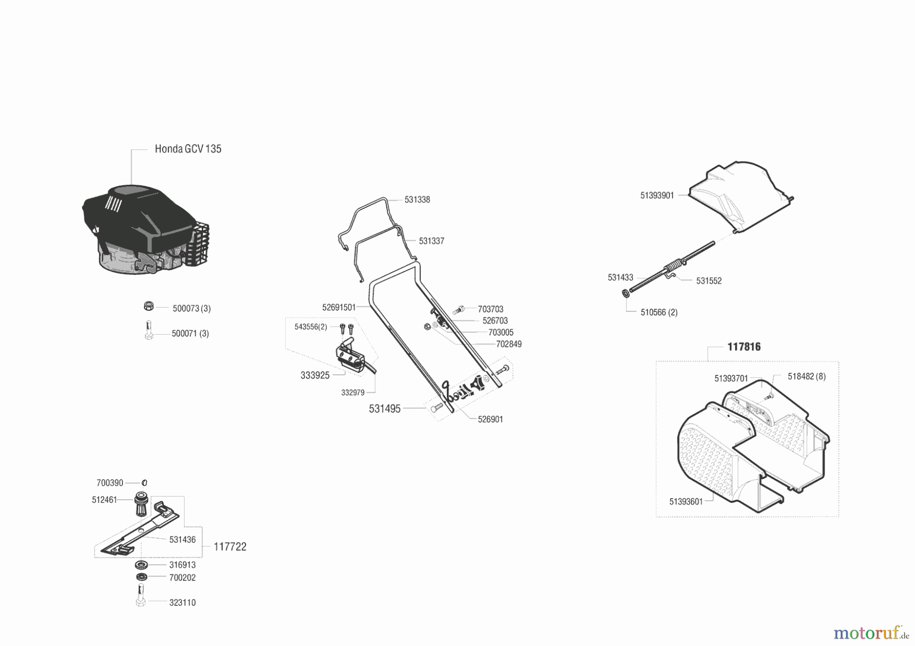 AL-KO Gartentechnik Benzinrasenmäher 47 BR Seite 1