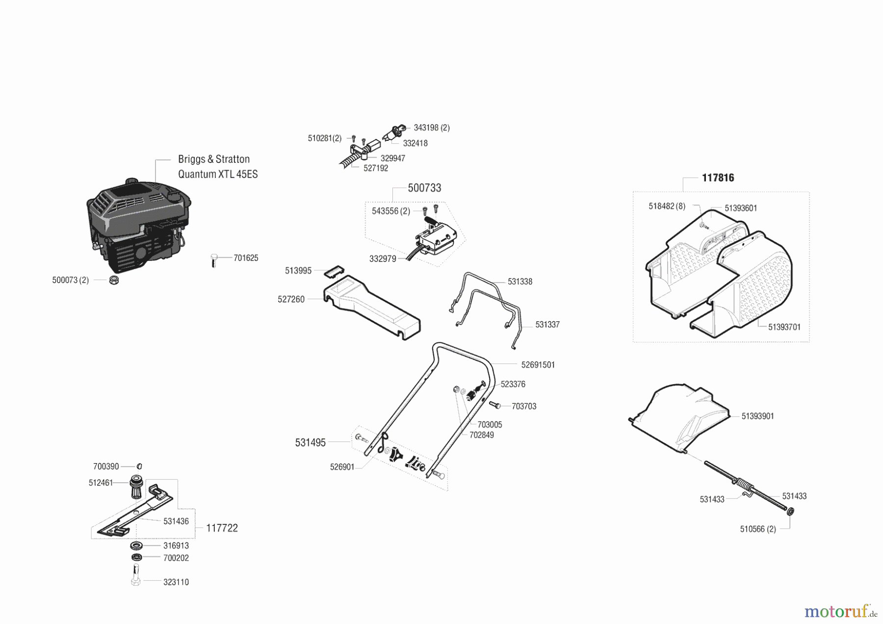 AL-KO Gartentechnik Benzinrasenmäher 470 BRE Seite 1