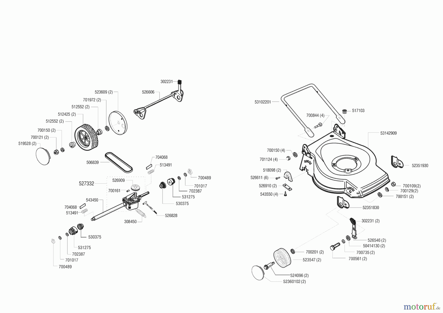 AL-KO Gartentechnik Benzinrasenmäher Euromat 47 BR Seite 2