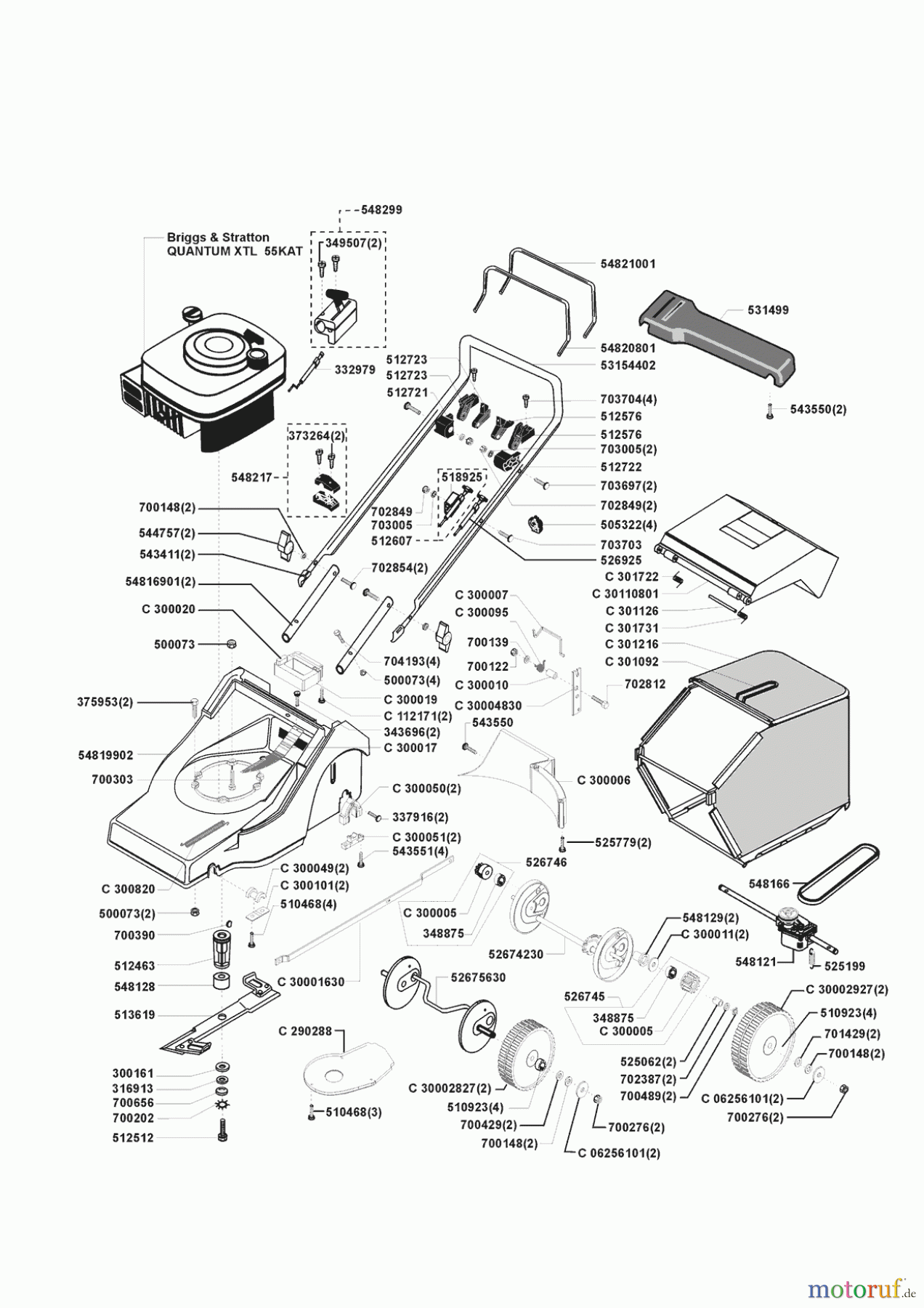 Concord Gartentechnik Benzinrasenmäher 4600 BR 02/1998 Seite 1