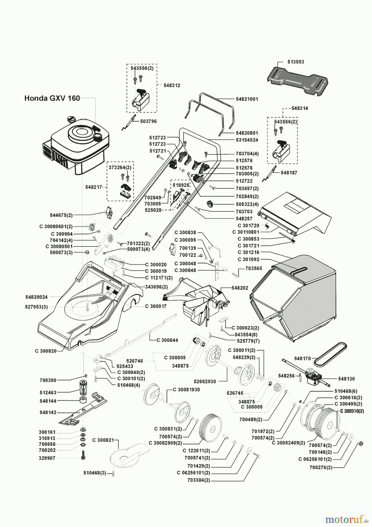 AL-KO Gartentechnik Benzinrasenmäher Leader 53 HR 3 03/1998 - 01/1999 Seite 1