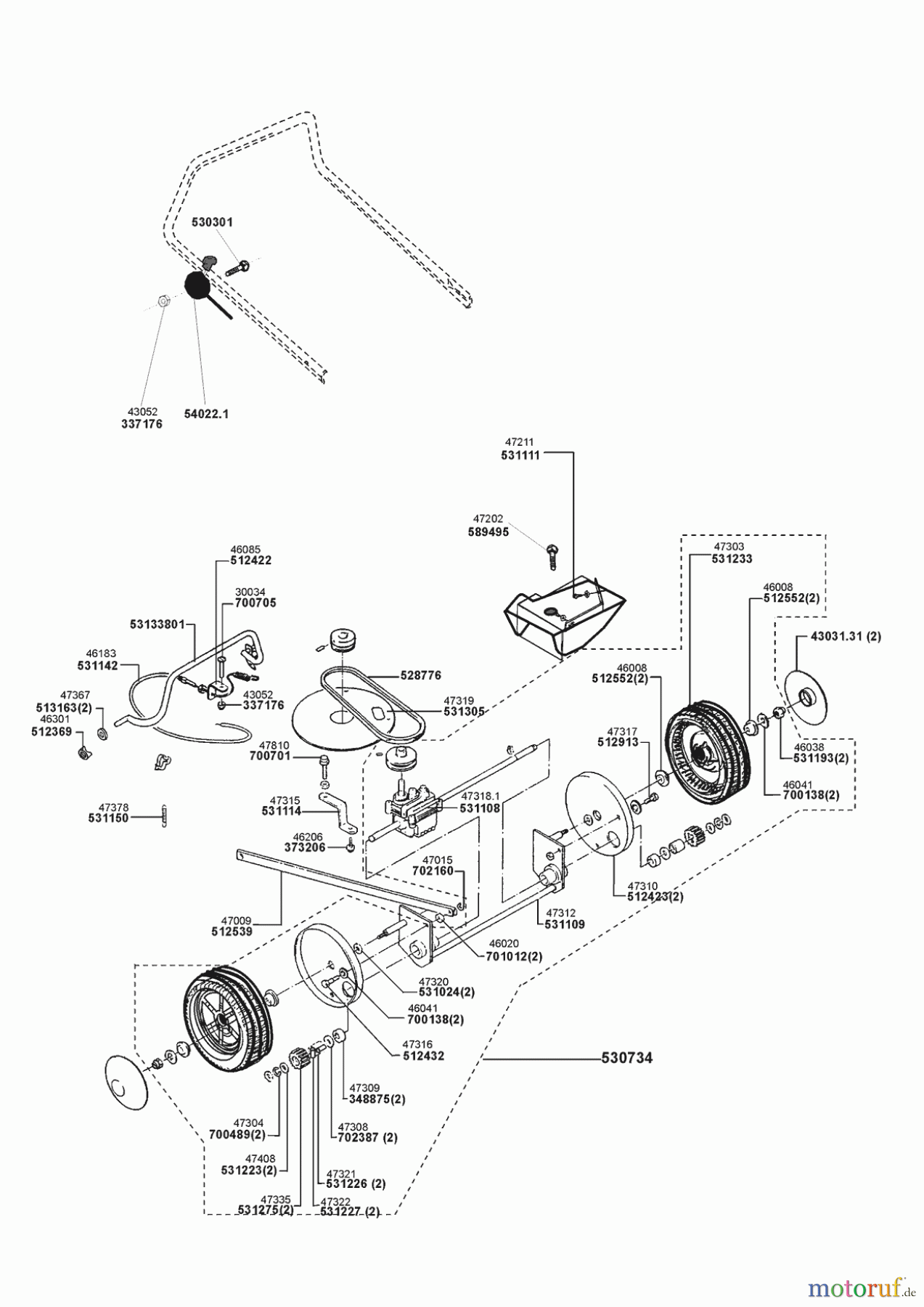  AL-KO Gartentechnik Benzinrasenmäher Gardenia RTS 5050 GB 04/1998 - 01/2000 Seite 2