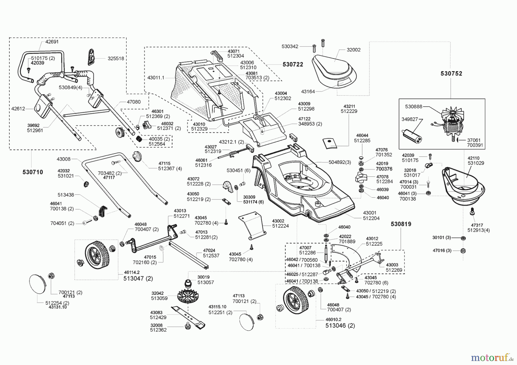 AL-KO Gartentechnik Elektrorasenmäher HVC 430 E 04/1998 - 02/2007 Seite 1