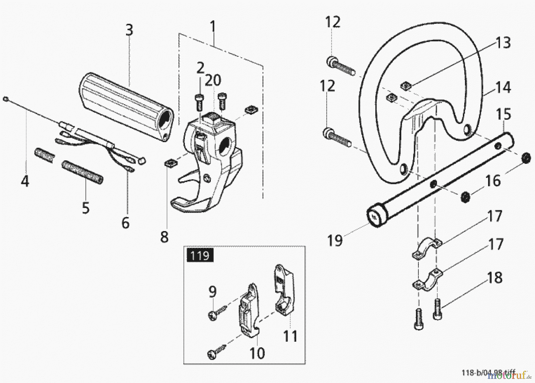  Solo by AL-KO Gartentechnik Motorsensen 118 ET 061998 Druck 9 118 701 ab 06/1998 [SN: ET 061998 Druck 9 118 701] Seite 2