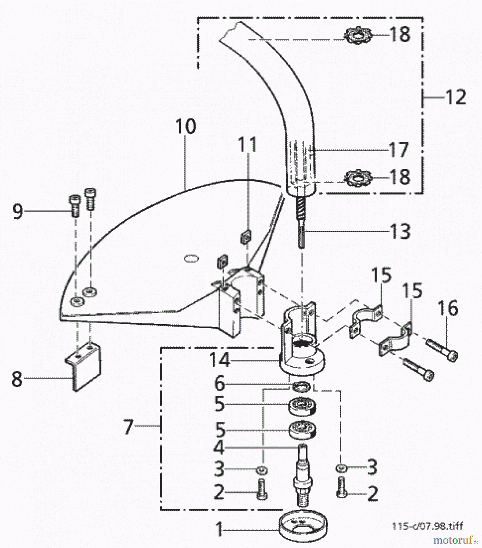  Solo by AL-KO Gartentechnik Motorsensen Elektrosense 115 ET 071998 Druck 9 115 701 07/1998 [SN: ET 071998 Druck 9 115 701] - 02/2001 [SN: ET 122001 Druck 9 115 702] Seite 3