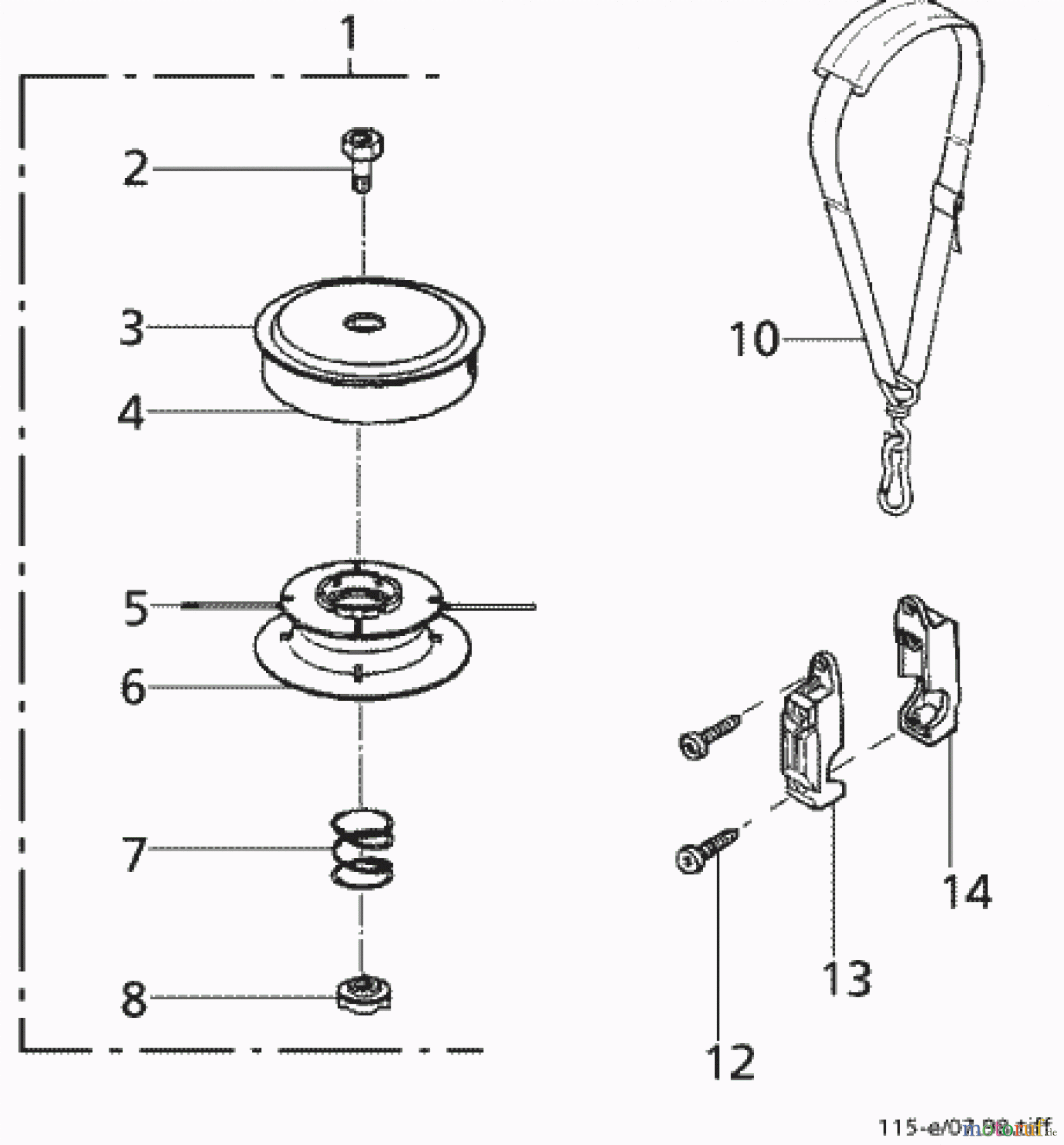  Solo by AL-KO Gartentechnik Motorsensen Elektrosense 115 ET 071998 Druck 9 115 701 07/1998 [SN: ET 071998 Druck 9 115 701] - 02/2001 [SN: ET 122001 Druck 9 115 702] Seite 5
