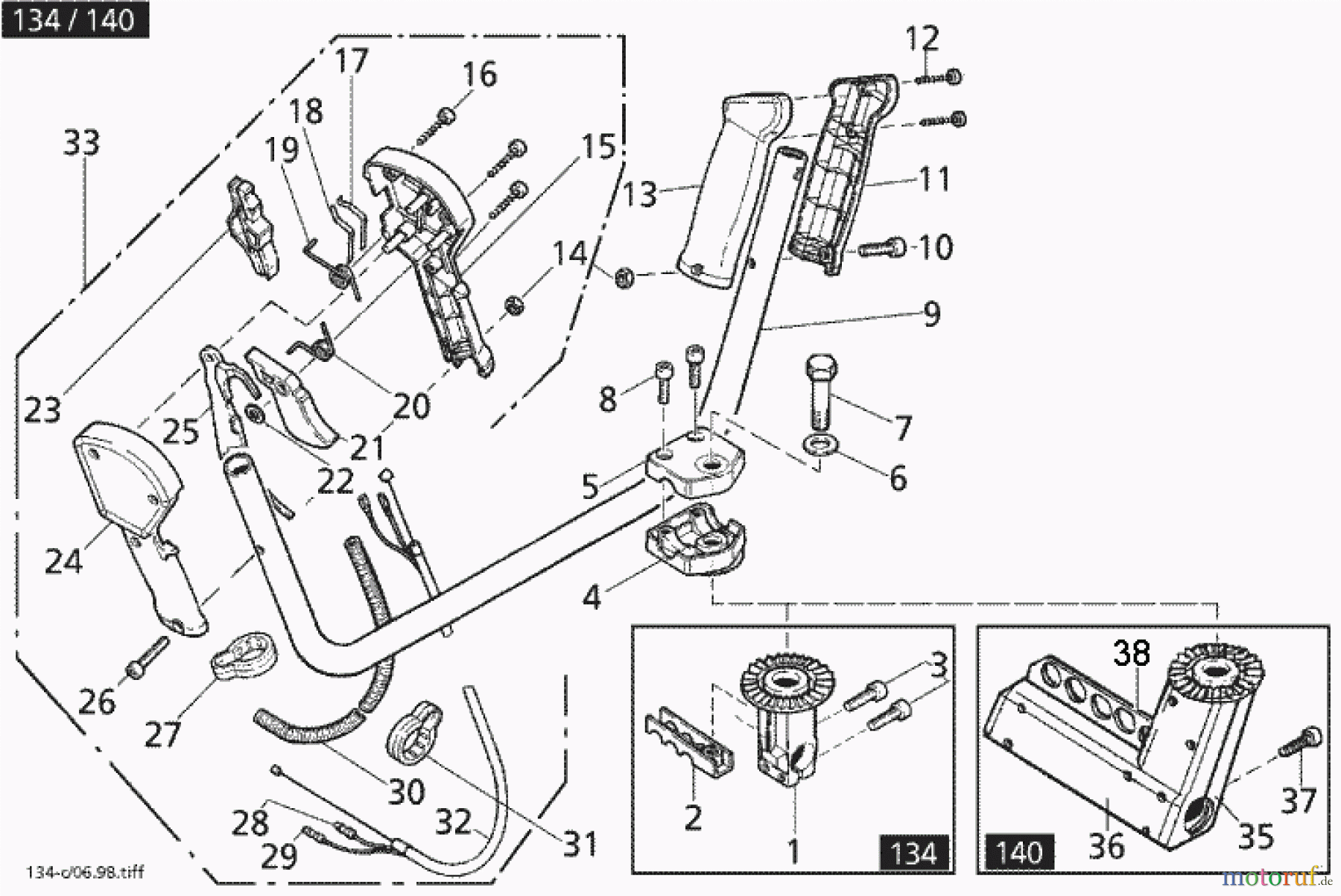  Solo by AL-KO Gartentechnik Motorsensen 134 ET 071998 Druck 9 134 702 ab 07/1998 [SN: ET 071998 Druck 9 134 702] Seite 3
