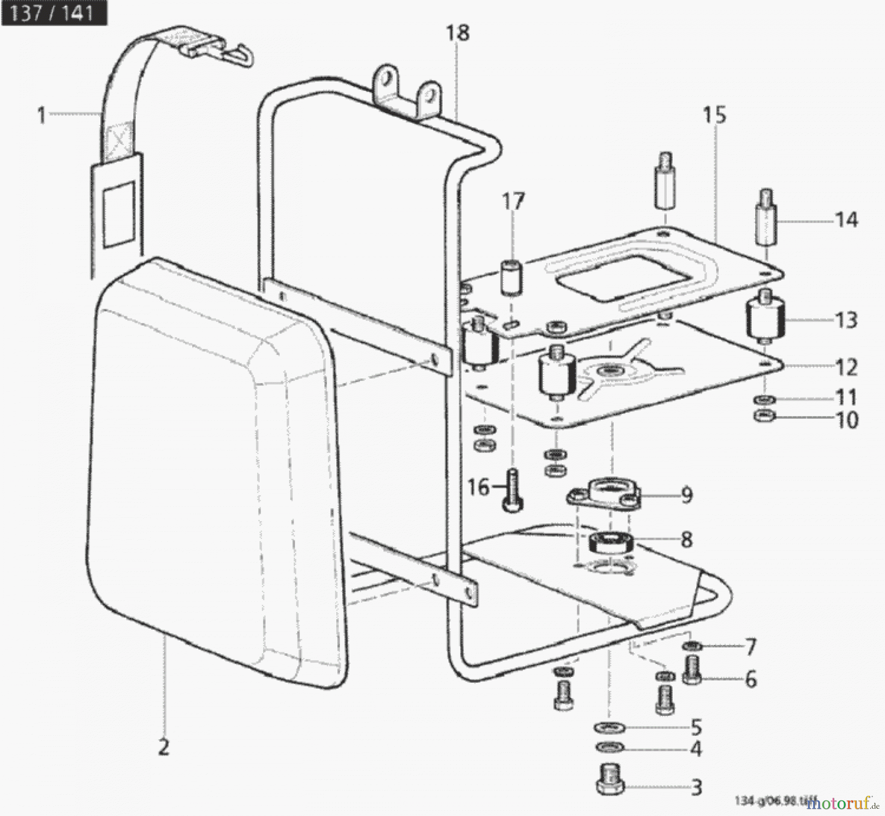  Solo by AL-KO Gartentechnik Motorsensen 140 ET 071998 Druck 9 134 702 07/1998 [SN: ET 071998 Druck 9 134 702] Seite 7
