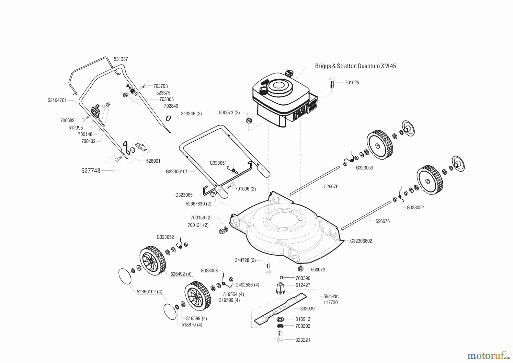  Concord Gartentechnik Mulchmäher Recycler Seite 1