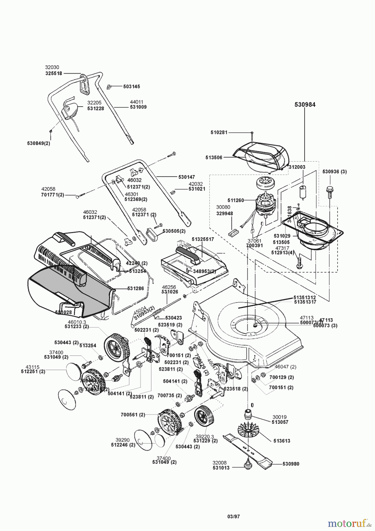 Genius Gartentechnik Elektrorasenmäher E 40-12 Seite 1