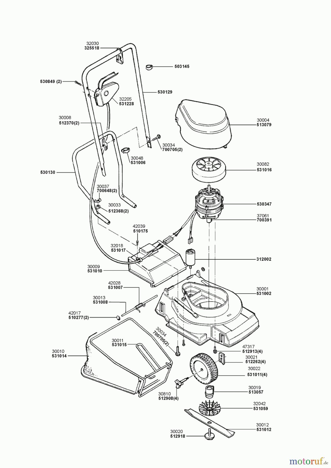 AL-KO Gartentechnik Elektrorasenmäher Classic 300 E 10/1998 - 05/2001 Seite 1