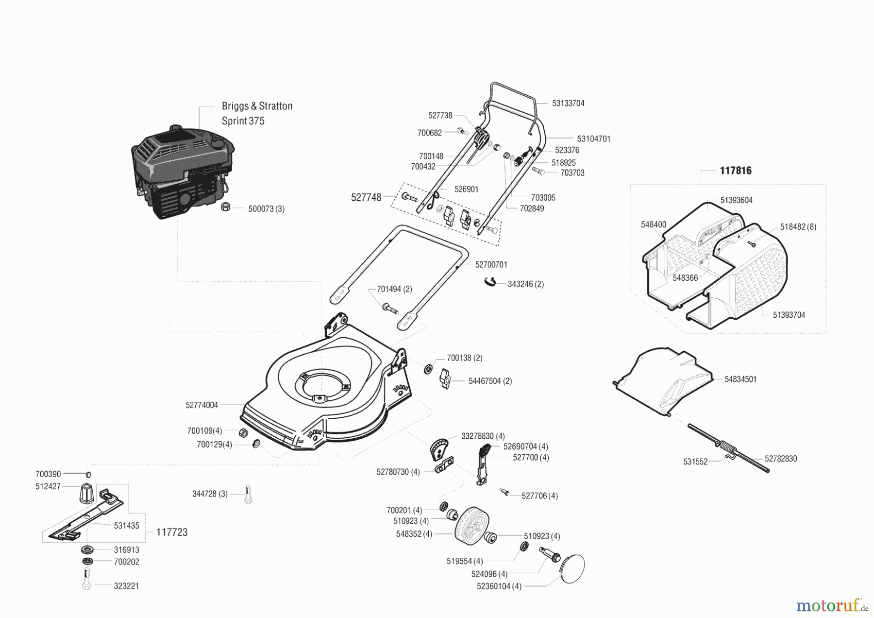 AL-KO Gartentechnik Benzinrasenmäher Comfort 42 B Seite 1
