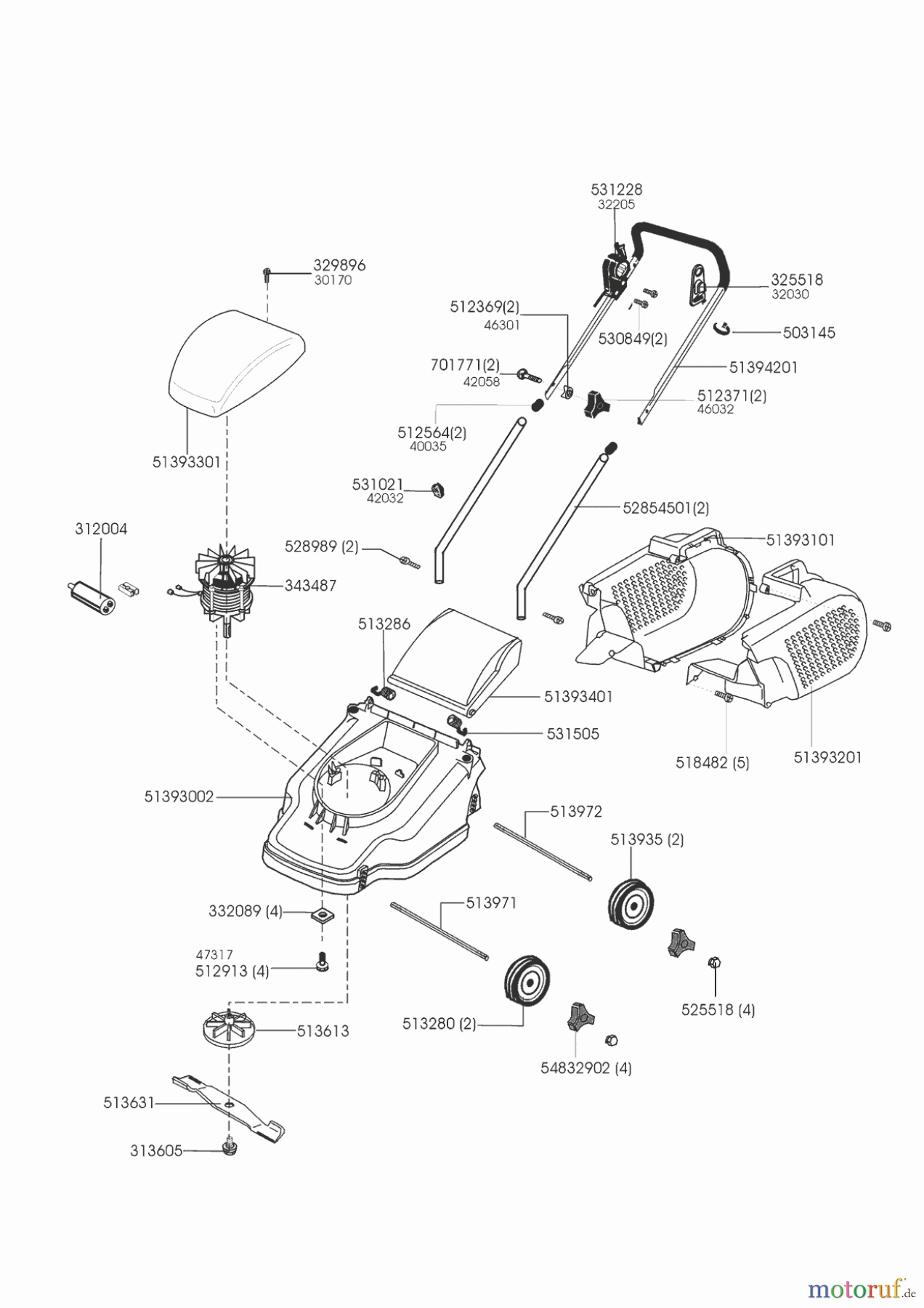 AL-KO Gartentechnik Elektrorasenmäher FG 38 E 12/1998 - 01/2000 Seite 1