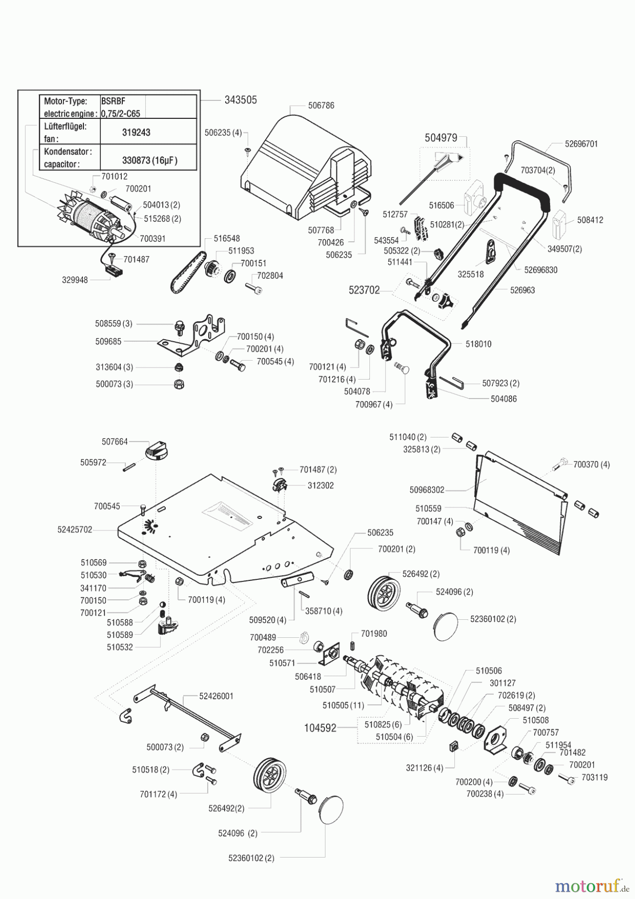 Concord Gartentechnik Vertikutierer VE 1600 01/1999 - 12/1999 Seite 1