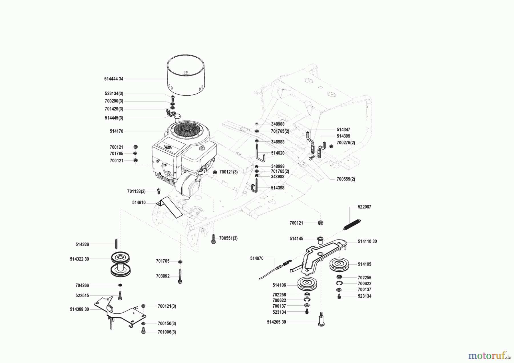 Concord Gartentechnik Rasentraktor T 12-75 03/1999 - 10/2000 Seite 4