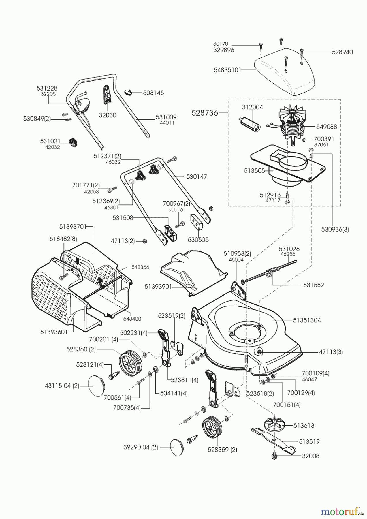 AL-KO Gartentechnik Elektrorasenmäher Classic 40 E 03/1999 - 02/2002 Seite 1