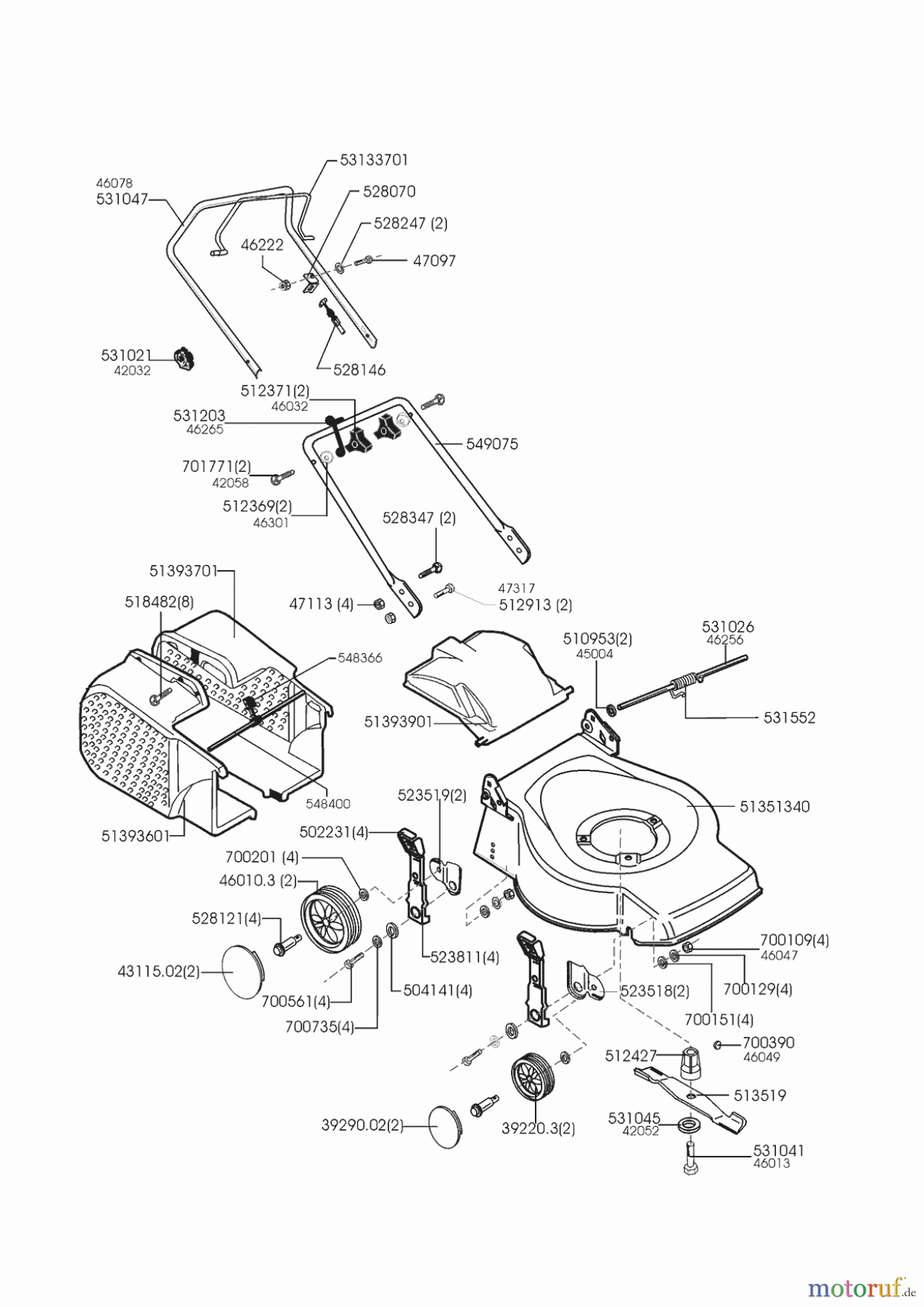 AL-KO Gartentechnik Benzinrasenmäher CL 40 B SM Seite 1