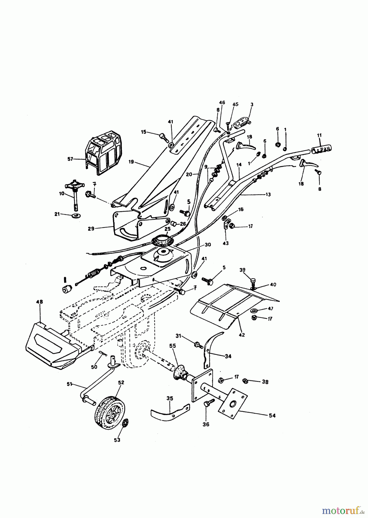 AL-KO Gartentechnik Motorhacken MH 5001 R ab 04/1999 Seite 1