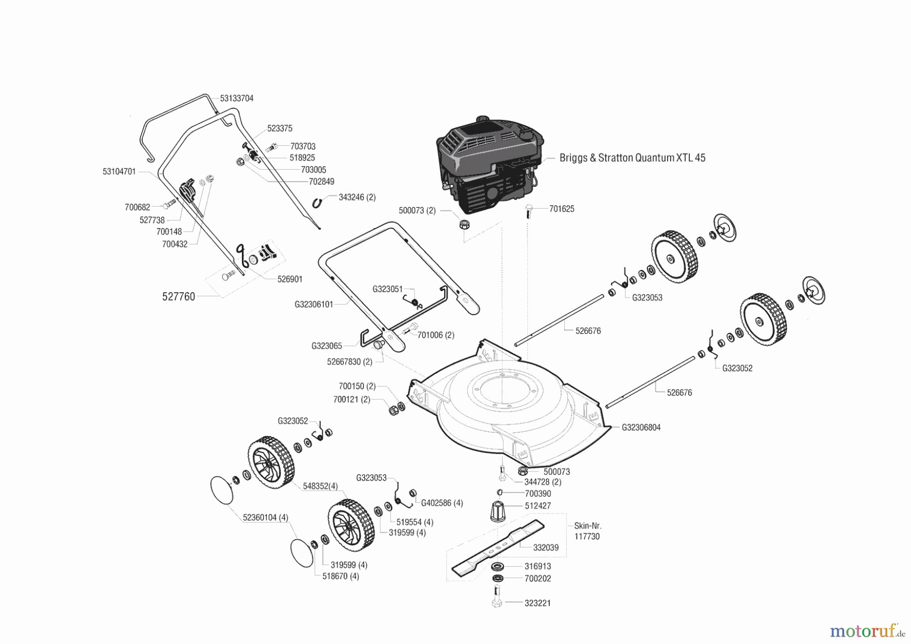 Ginge Gartentechnik Mulchmäher Comfort Bio 46 04/1999 - 01/2000 Seite 1