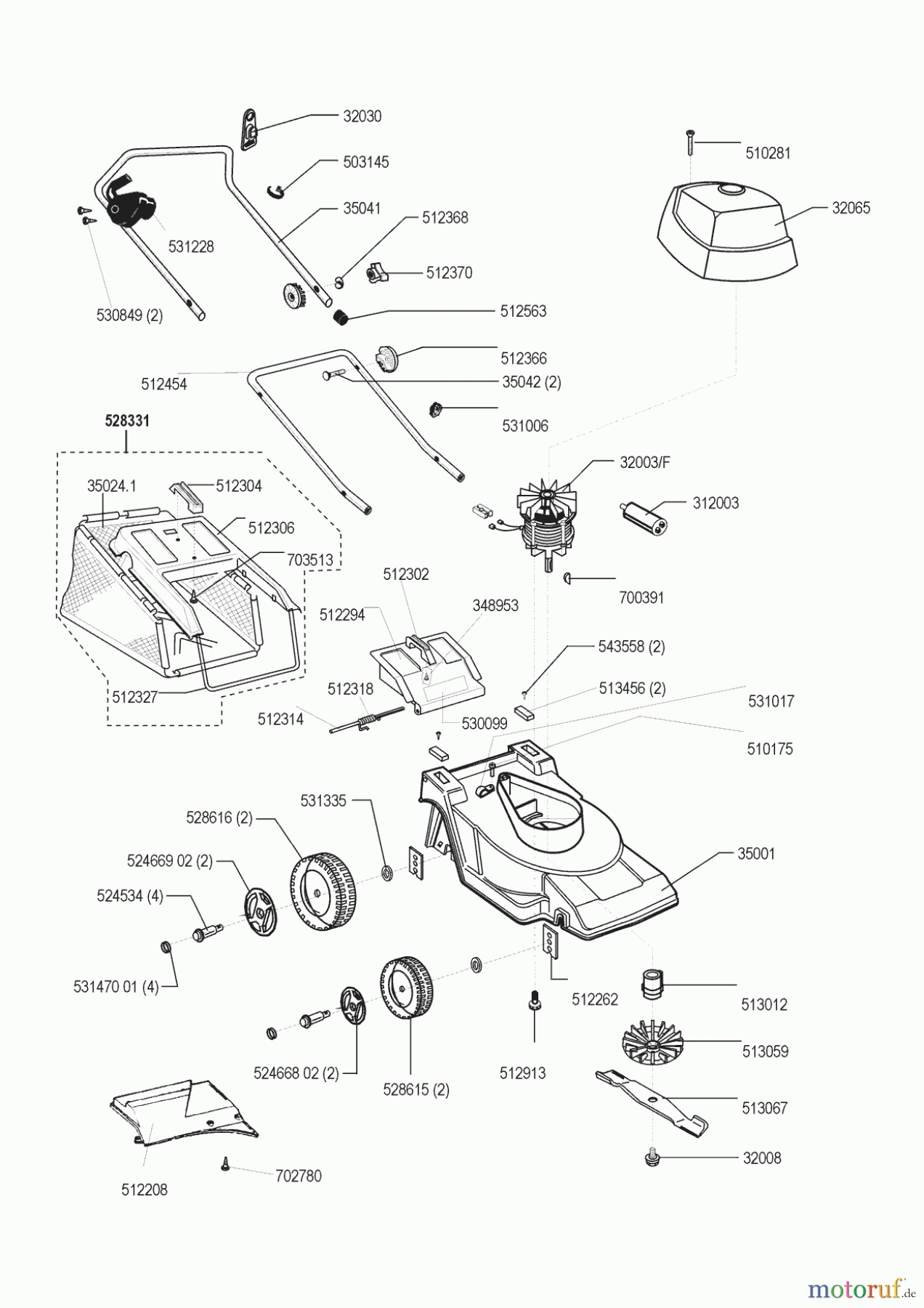 AL-KO Gartentechnik Elektrorasenmäher Topline 350 PLE 05/1999 - 06/1999 Seite 1