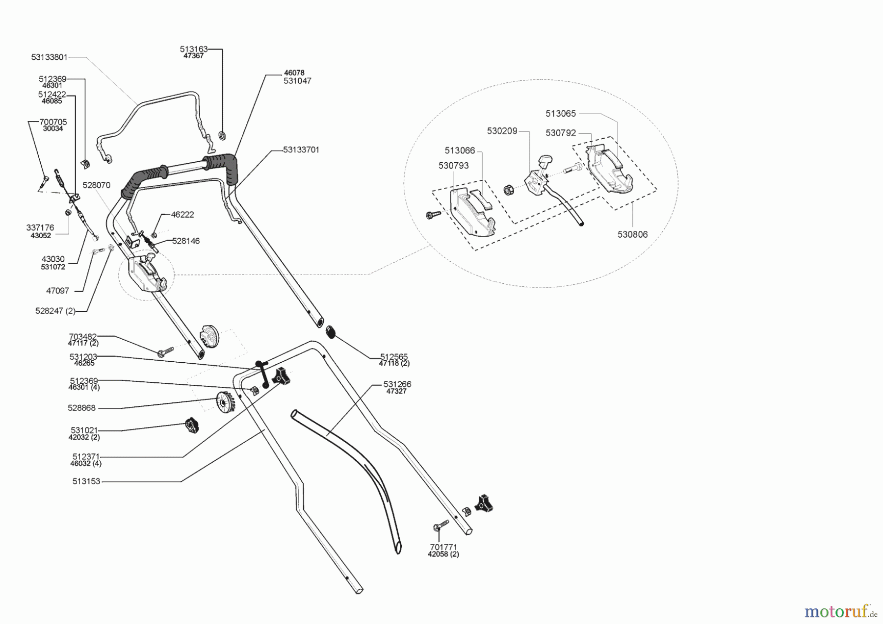  Orion Gartentechnik Benzinrasenmäher 56 BR 09/1999 - 10/2001 Seite 2