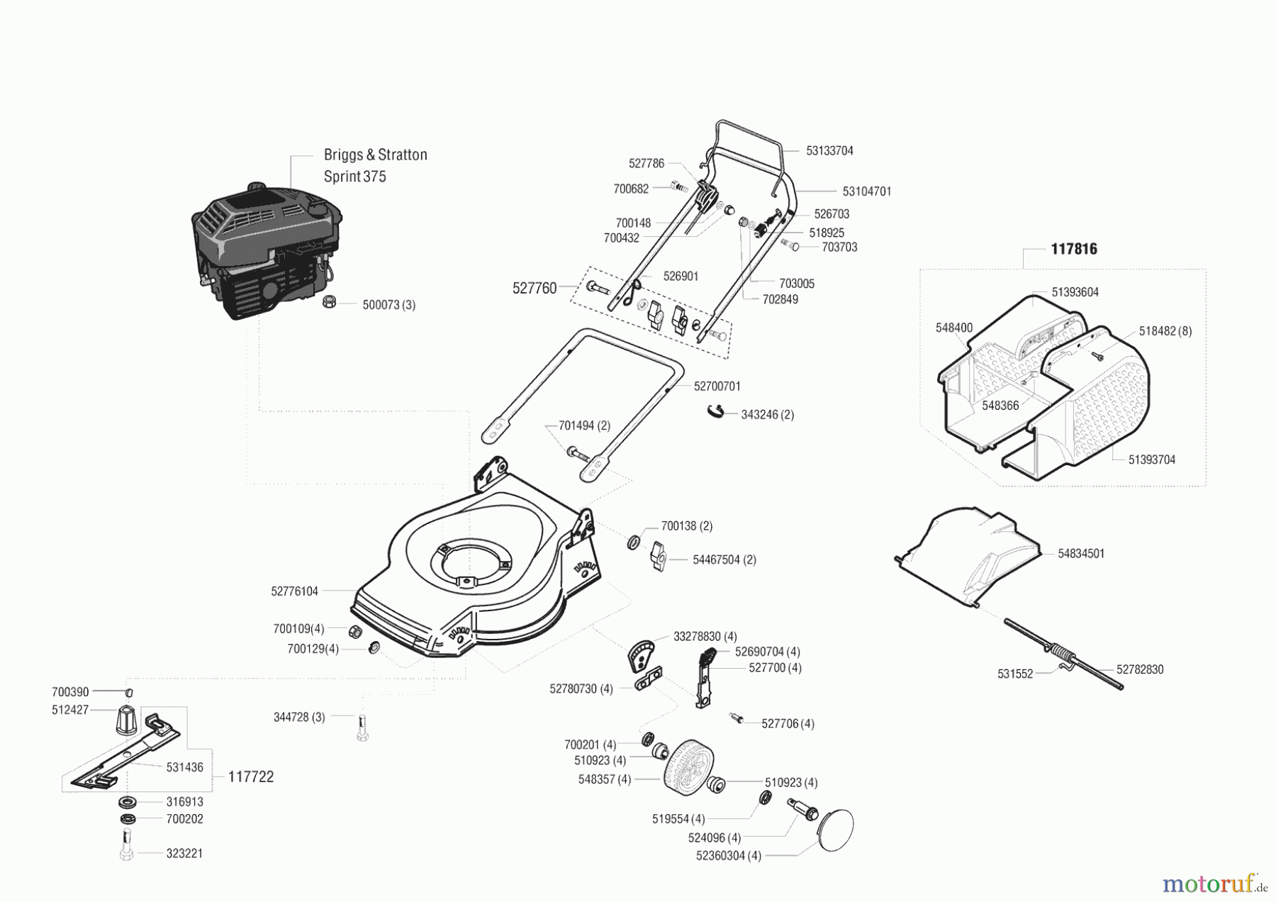  AL-KO Gartentechnik Benzinrasenmäher Comfort 47 B ab 11/1999 Seite 1
