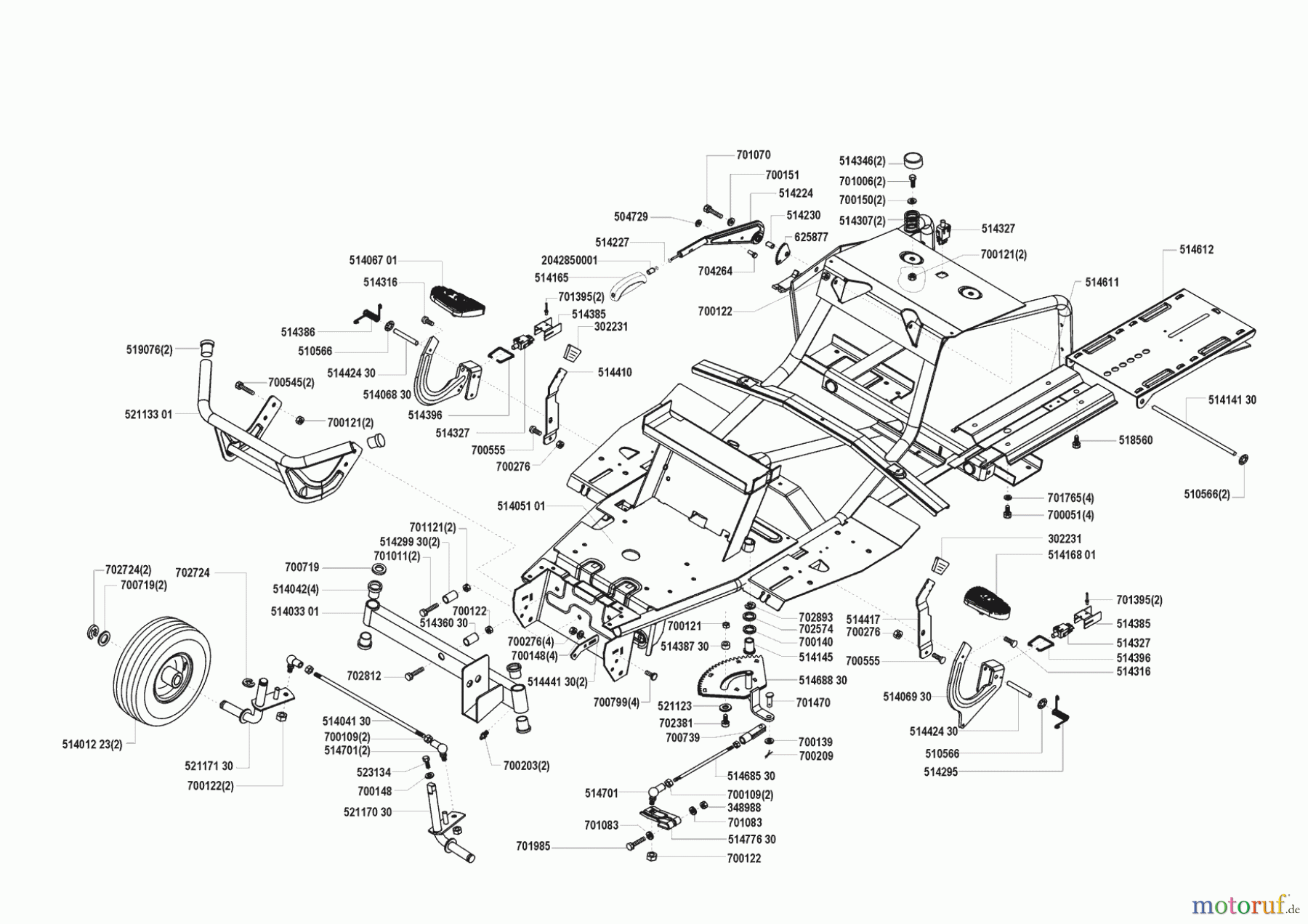 Concord Gartentechnik Rasentraktor T14-85 HD 12/1999 - 03/2000 Seite 2