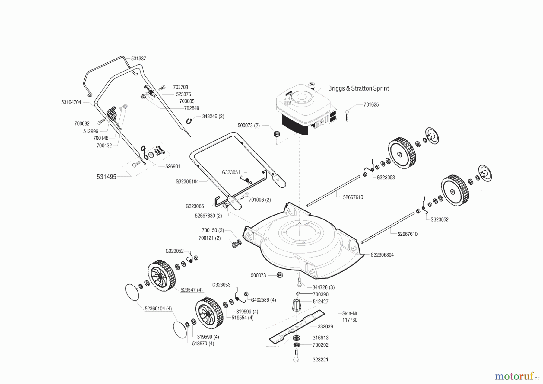 AL-KO Gartentechnik Mulchmäher 46 Bio ab 01/2000 Seite 1